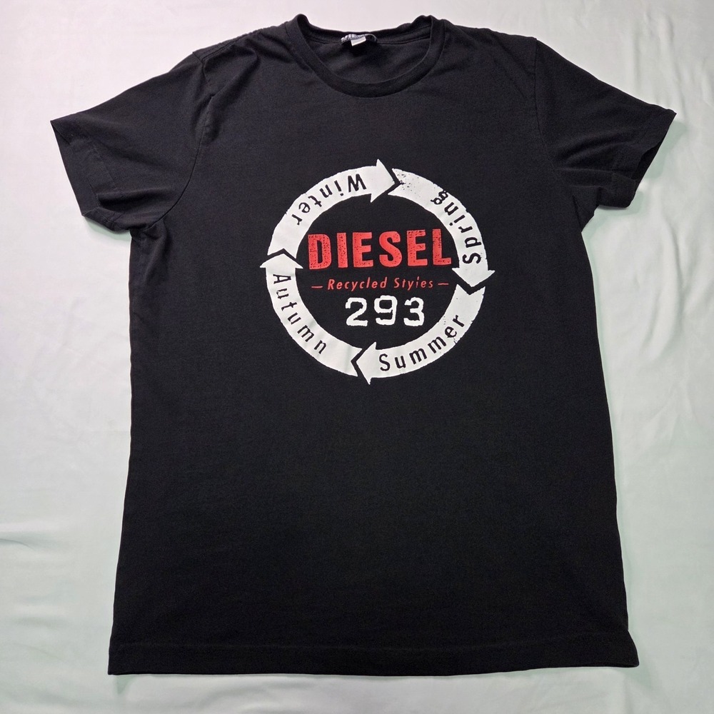 Diesel Men T-Diego C1 Recycled Styles Tee Sz Lg Streetwear Urban Grunge Edgy y2k